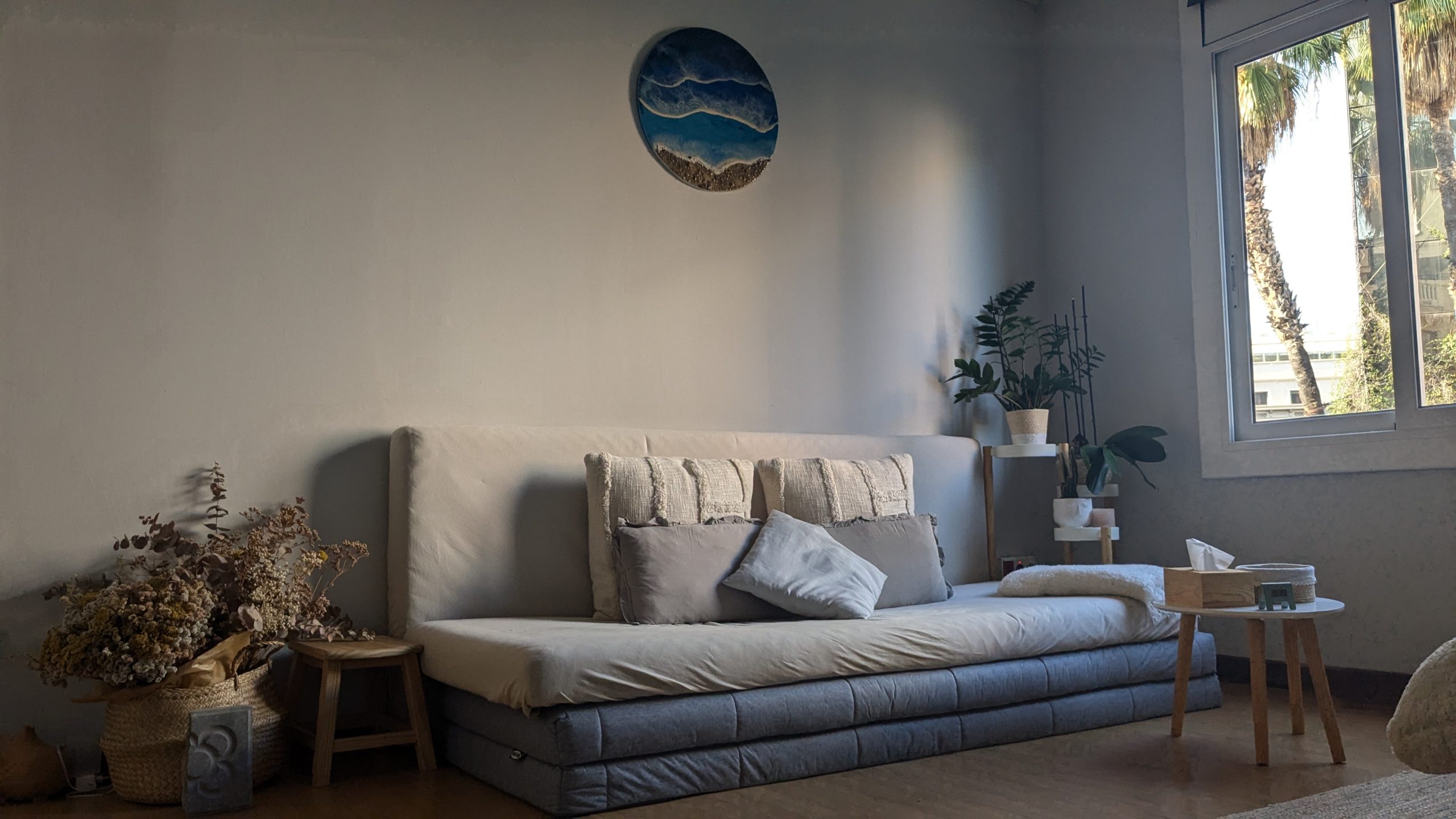 The therapy room in Barcelona where preparation sessions take place
